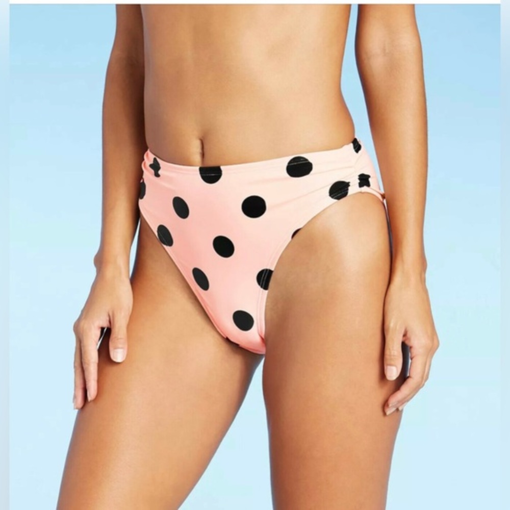 NWTXhilaration Women's Juniors' Cheeky High Leg‎ High Waist Bikini Bottom XS